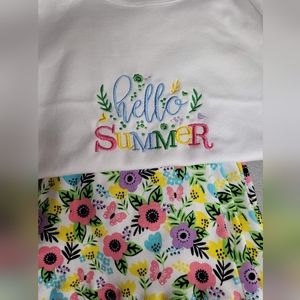 Handmade children's summer clothing.